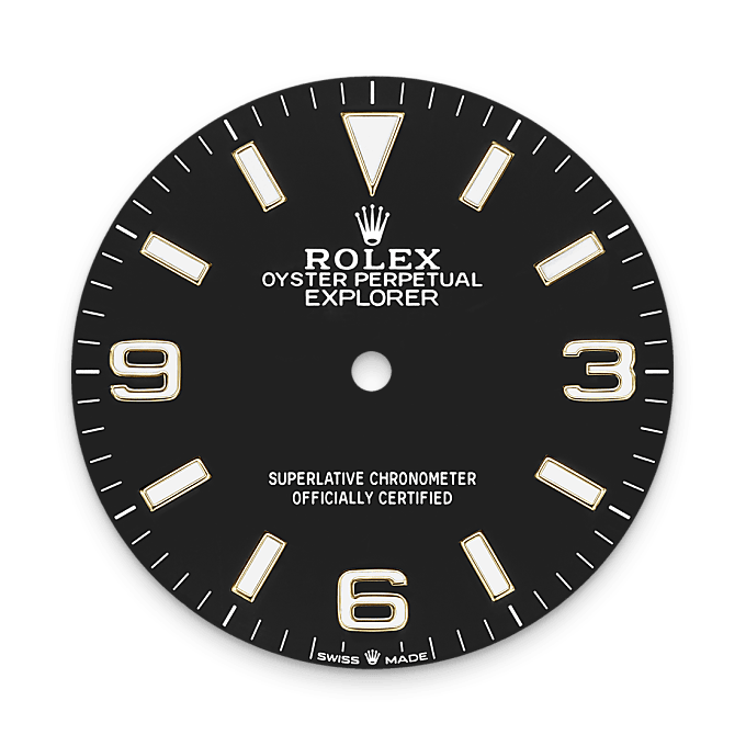 Rolex Explorer 36, Esfera negra