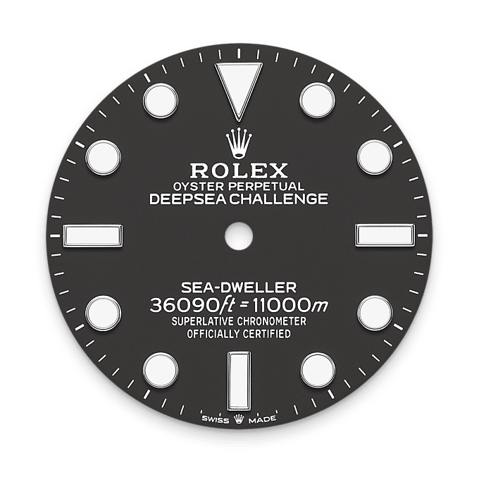 Rolex Deepsea Challenge, Esfera negro intenso