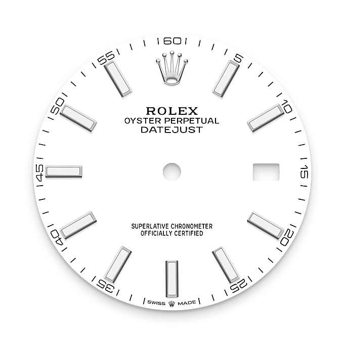 Rolex Datejust 41, Esfera blanca