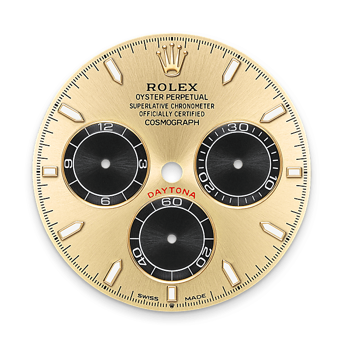 Rolex Cosmograph Daytona, Golden and bright black dial