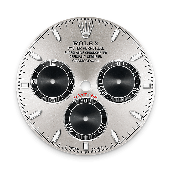 Rolex Cosmograph Daytona, Esfera acero y negro vivo