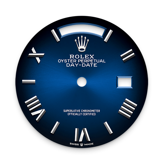 Rolex Day-Date 36, Esfera en azul sombreado