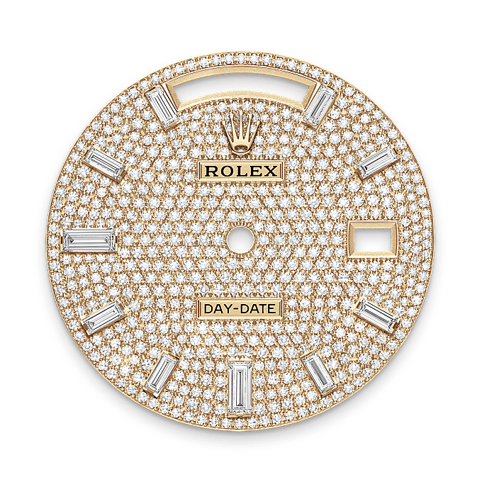 Rolex Day-Date 40, Diamond-Paved Dial