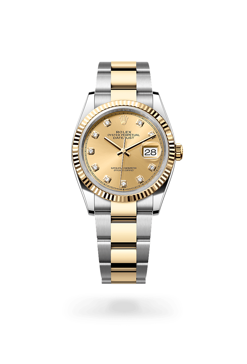 Rolex Datejust 36, Oyster, 36 mm, Oystersteel and yellow gold