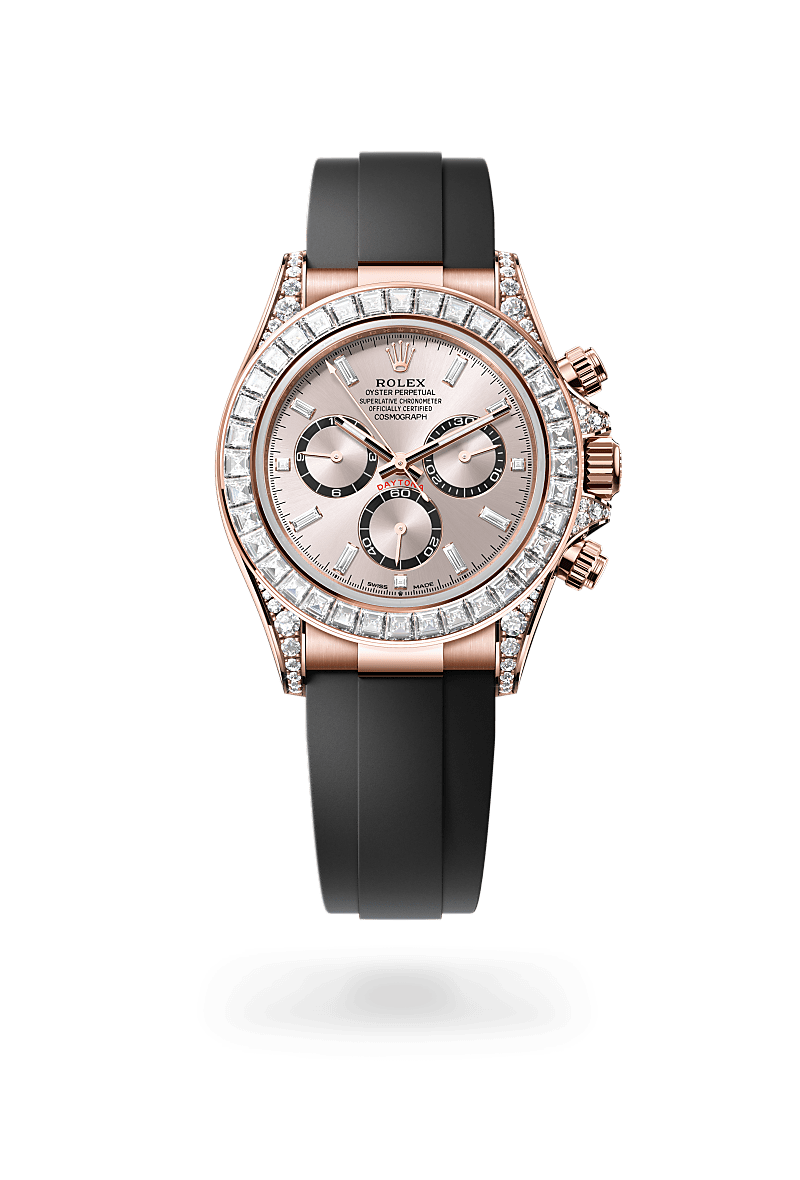 Rolex Cosmograph Daytona, Oyster, 40 mm, Everose gold and diamonds