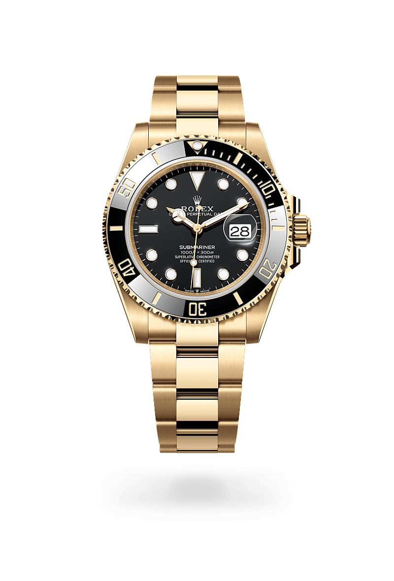 Rolex Submariner Date, Oyster, 41 mm, yellow gold