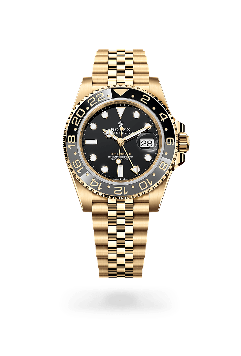 Rolex GMT-Master II, Oyster, 40 mm, oro amarillo