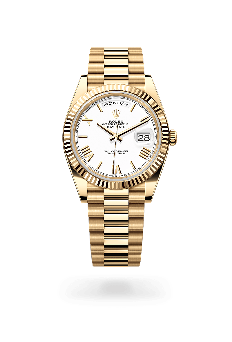 Rolex Day-Date 40, Oyster, 40 mm, oro amarillo