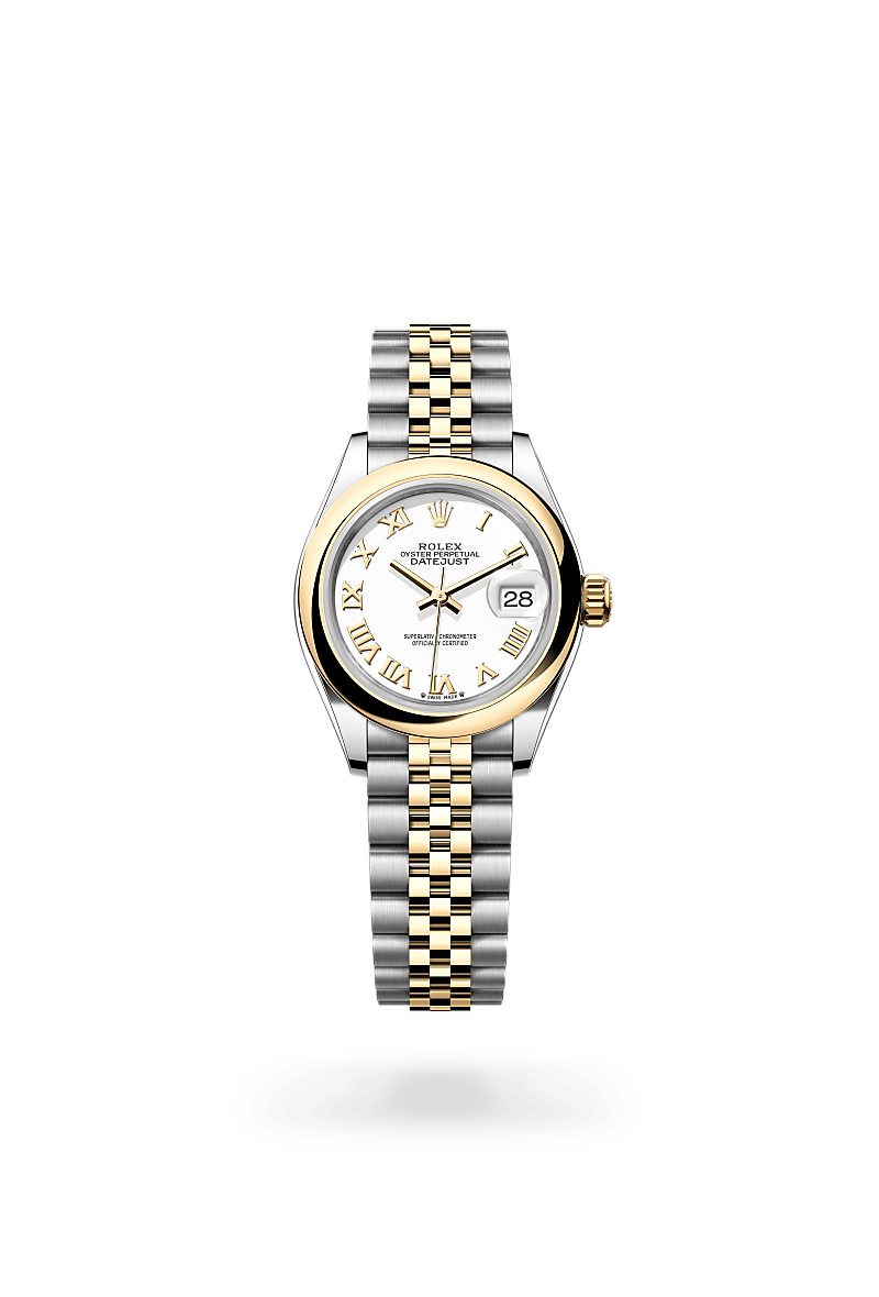 Rolex Lady-Datejust, Oyster, 28 mm, acero Oystersteel y oro amarillo