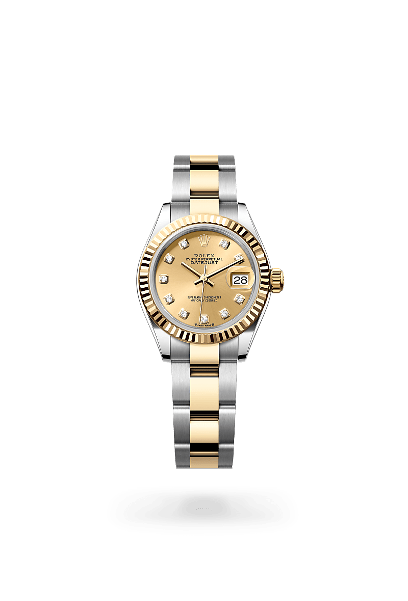 Rolex Lady-Datejust, Oyster, 28 mm, acero Oystersteel y oro amarillo