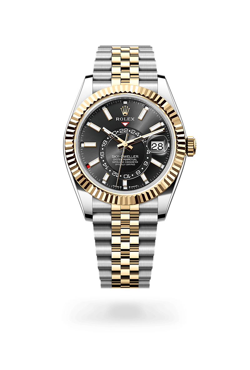 Rolex Sky-Dweller, Oyster, 42 mm, Oystersteel and yellow gold