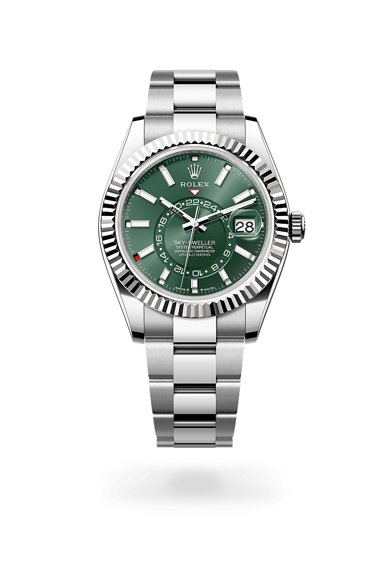 Rolex Sky-Dweller, Oyster, 42 mm, Oystersteel and white gold