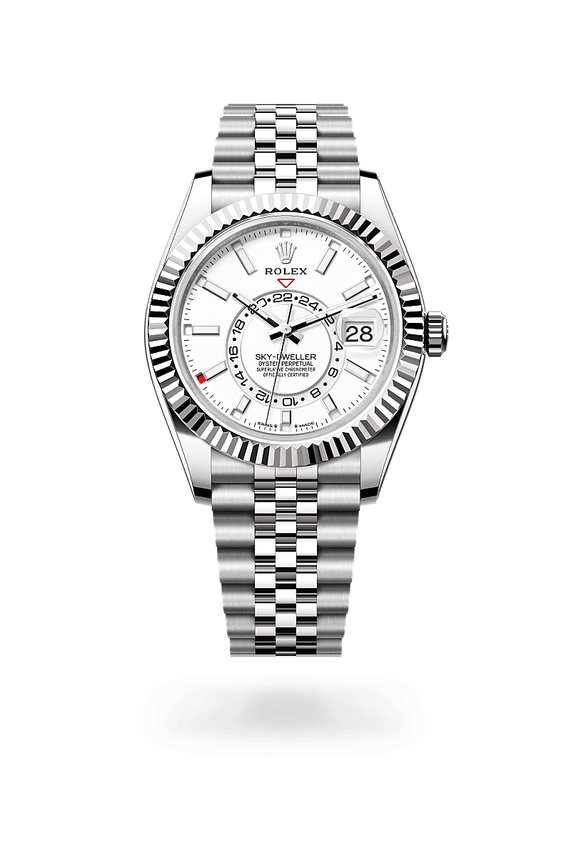 Rolex Sky-Dweller, Oyster, 42 mm, Oystersteel and white gold