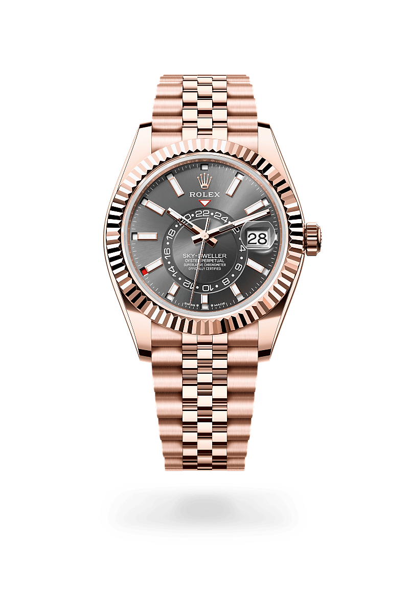 Rolex Sky-Dweller, Oyster, 42 mm, Everose gold